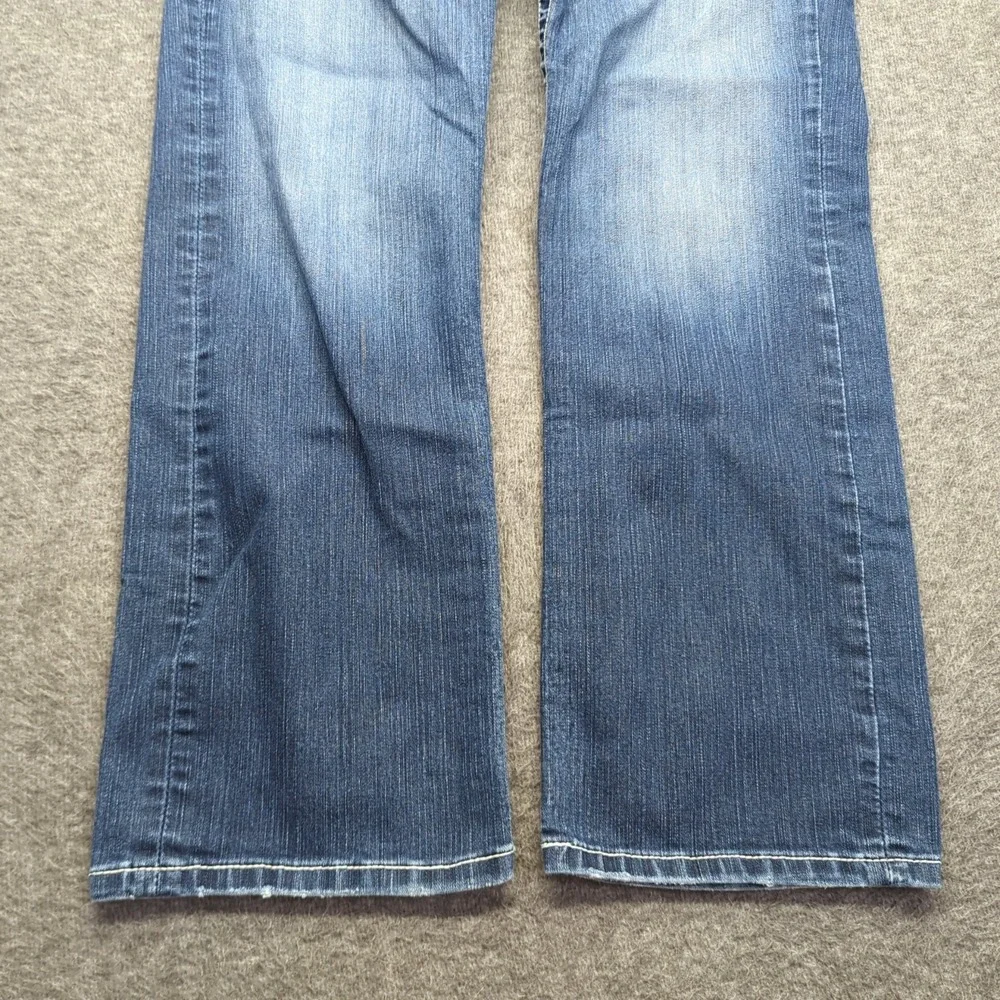 BKE‎ Jeans Womens 32 Blue Drew Boot Cut Western Cowgirl Stretch Faded Casual